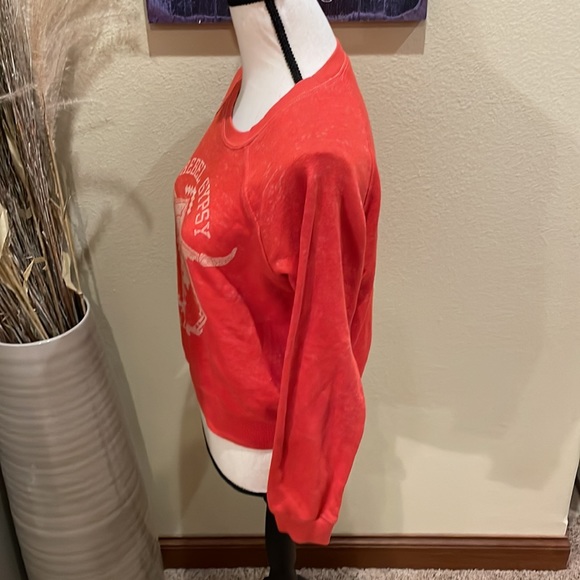 BILLABONG Rebel Gypsy Cow Skull Graphic Vintage Inspired Sweatshirt Size M - Picture 6 of 10